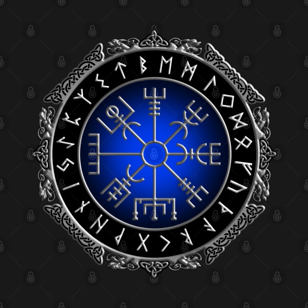 VEGVISIR COMPASS 1 (To guide travelers and keep them safe on journeys even in harsh weather) by GardenOfNightmares