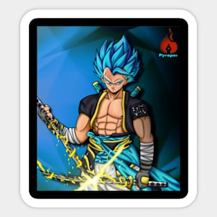 Super Saiyan Blue Evolution Gogeta Sticker – sevenstarperlers