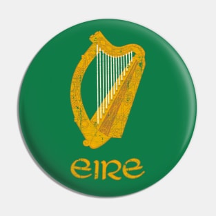 Irish Harp - Vintage Look Design Pin