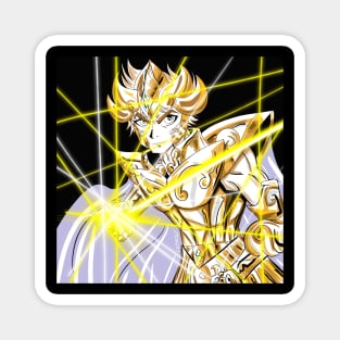 lightning plasma of leo the gold saint in the knights of the zodiac Magnet