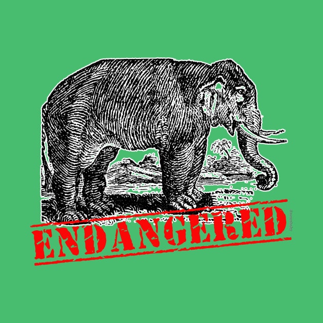 ENDANGERED ELEPHANT by Scarebaby