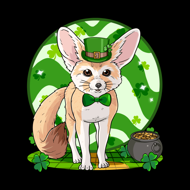 Fennec Fox St. Patricks Day Irish Leprechaun by Noseking