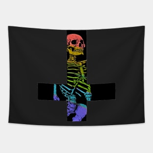 rainbow skeleton Tapestry