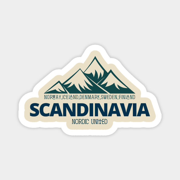 Scandinavia For Nature and Travelling Lovers - Summer Shirt Magnet by norwayraw