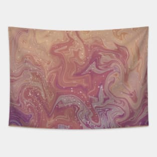 Colourful, abstract, art, liquid, marble, aesthetic , vintage, inspiration, journaling, decor, gift ideas, original, pink Tapestry