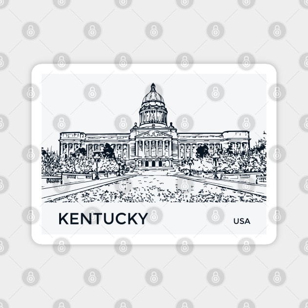 Kentucky State USA Magnet by Lakeric