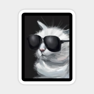 Cat with Sunglasses Magnet