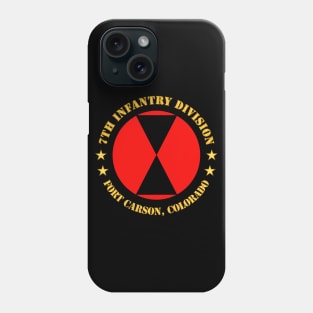 7th Infantry Division - Fort Carson, Colorado Phone Case