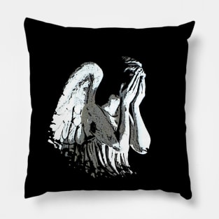 Alert - Weeping Angel  - Dont Blink 1 Pillow