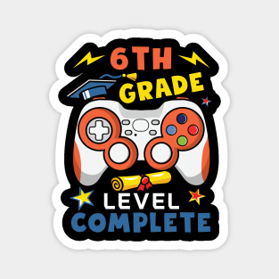 Custom Grade level complete tee Graduation Gift End of school last day of school Video Game Tee Magnet