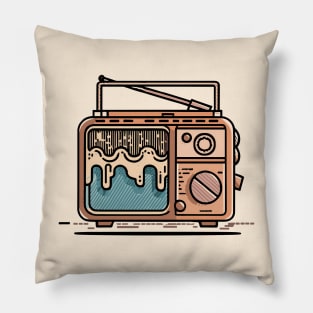 A vintage radio Pillow