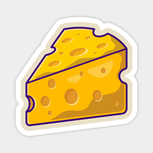 Cheese Cartoon Illustration Magnet
