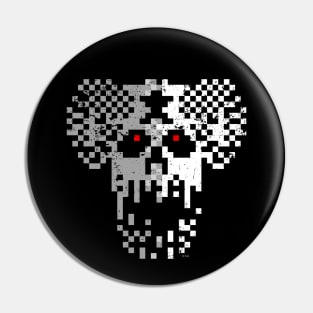 Jet Set Willy Hades Guardian Monochrome Distressed - ZX Spectrum Legend Pin