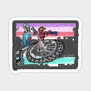 BMX Warrior Magnet