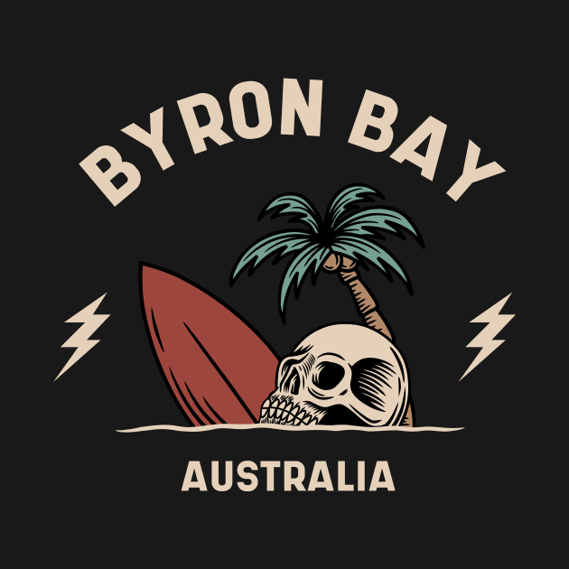 Vintage Surfing Byron Bay, Australia by SLAG_Creative