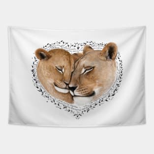 Mother lioness Tapestry