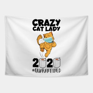 Crazy Cat Lady Quarantine 2020 Tapestry