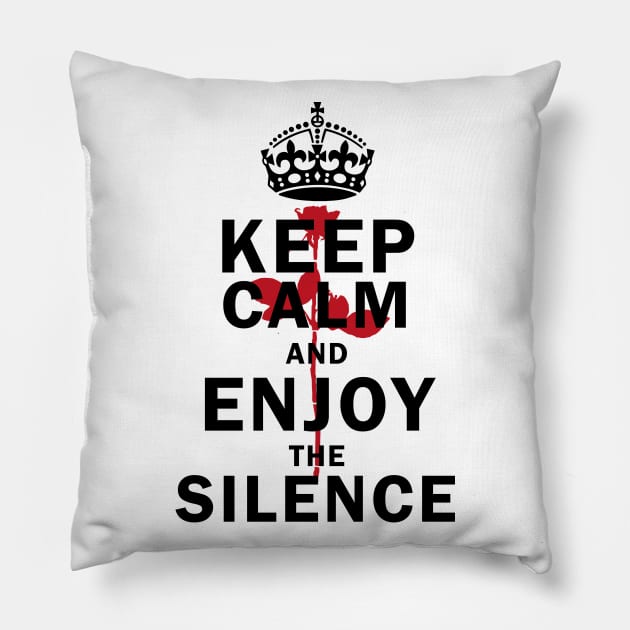 Keep The Black Silence Pillow by GermanStreetwear