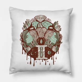 Rust Sage Mystic Gemini Pillow