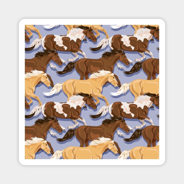 Wild Horses Magnet by SWON Design