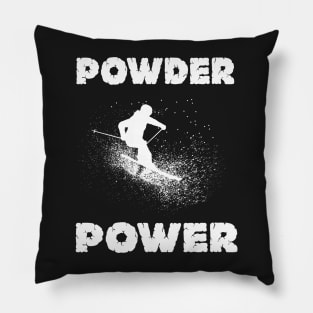 Powder Power, Skiing image Pillow