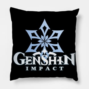 cryo big emblem genshin impact Pillow