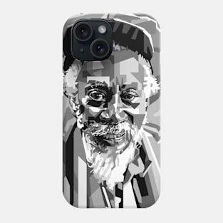 Bunny Wailer Grayscale Portrait Pop Art Phone Case