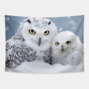 Owl Animal Family Wandering Nature Out Tapestry