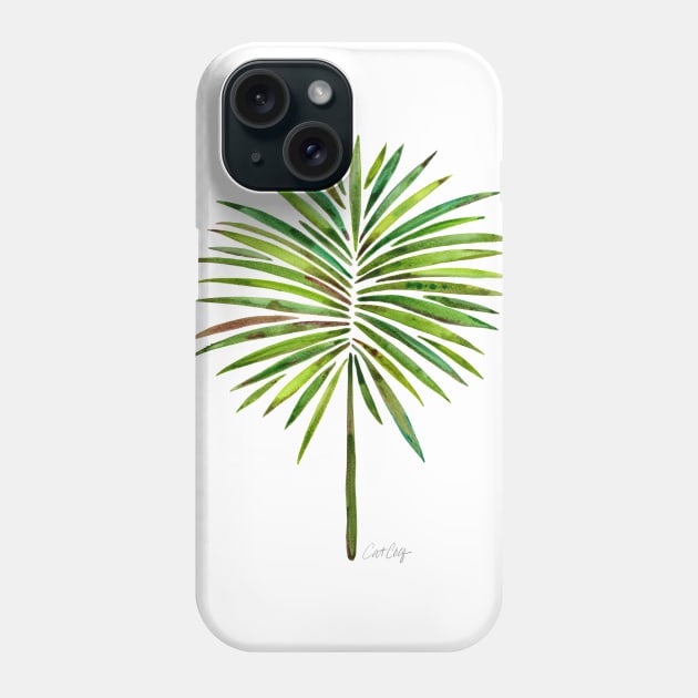 fan palm green Phone Case by CatCoq
