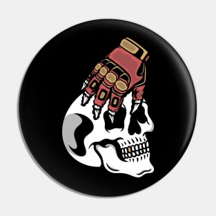 Biker skull Pin