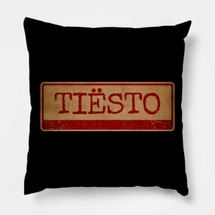 Typewriter - Tiesto Pillow