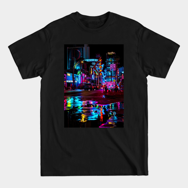 Discover Neon night city: Las Vegas - Neon City - T-Shirt