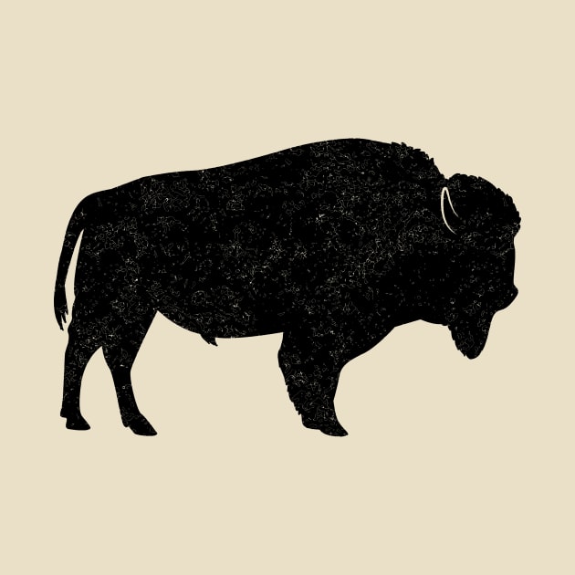 Distressed Rustic Bison by PenguinCornerStore