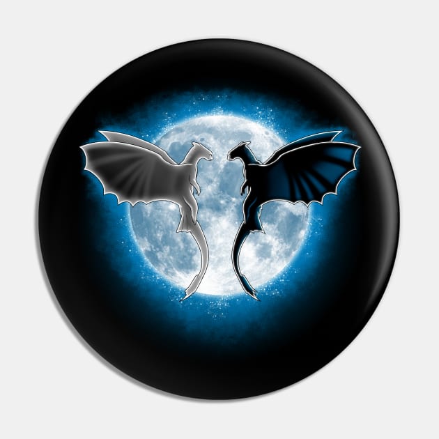 Moon Dragons Pin by Andriu