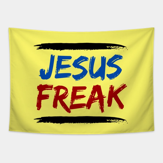 Jesus Freak | Christian Typography Tapestry by All Things Gospel