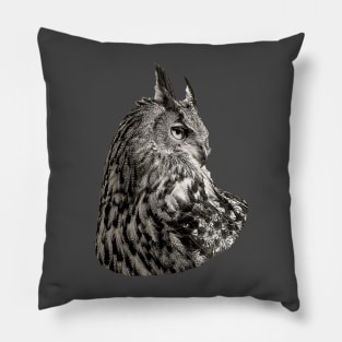 Eurasian Eagle Owl Pillow