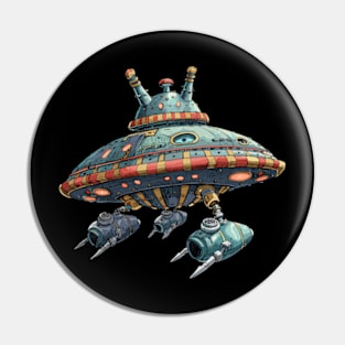 Retro UFO Pin