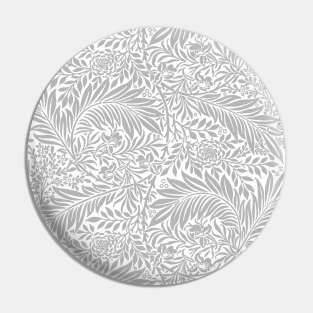 Modern Floral Pattern in Grey and White Pin