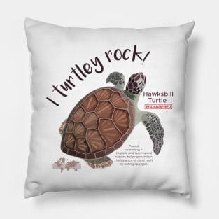 Hawksbill Turtle Pillow