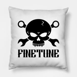 Skull 'n' Tools 2 - Finetune (black) Pillow