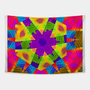 Abstract psychedelic kaleidoscope Tapestry