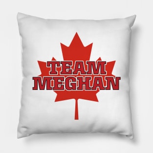 Team Meghan and Harry Canadian Flag Pillow