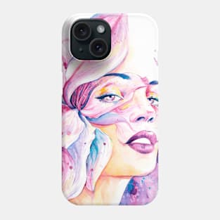 Tulip - Watercolor Floral Girl Painting Phone Case