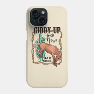 Giddy Up Jingle Horse Funny Western Christmas Phone Case