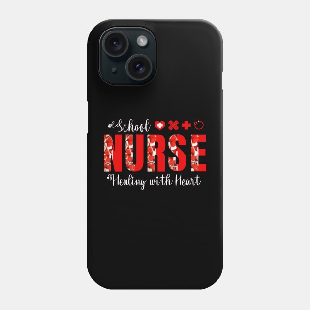 School Nurses Healing with Heart Phone Case by TeaTimeTs