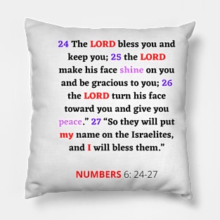 Numbers 6:24-27 Pillow