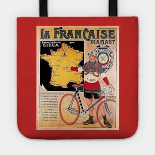 La Francaise Diamont Tour De France Advertising Poster Print Tote