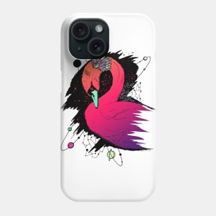 Blue Red Blend Swan Among The Stars Phone Case