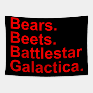 Bears Beets Battlestar Galactica1 Tapestry