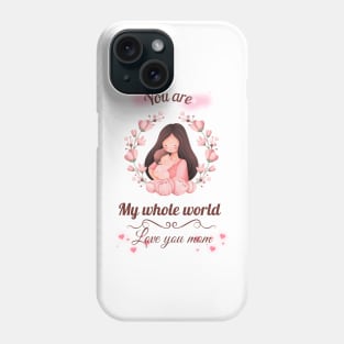 Love Mom, Happy Mother's day Phone Case